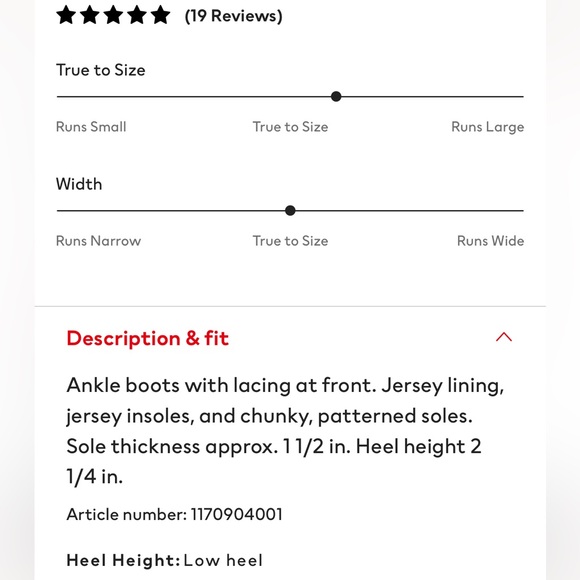 H&M Lace Up Ankle Combat Boots NWT - Picture 5 of 8